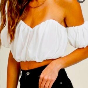 White crop top from Mable